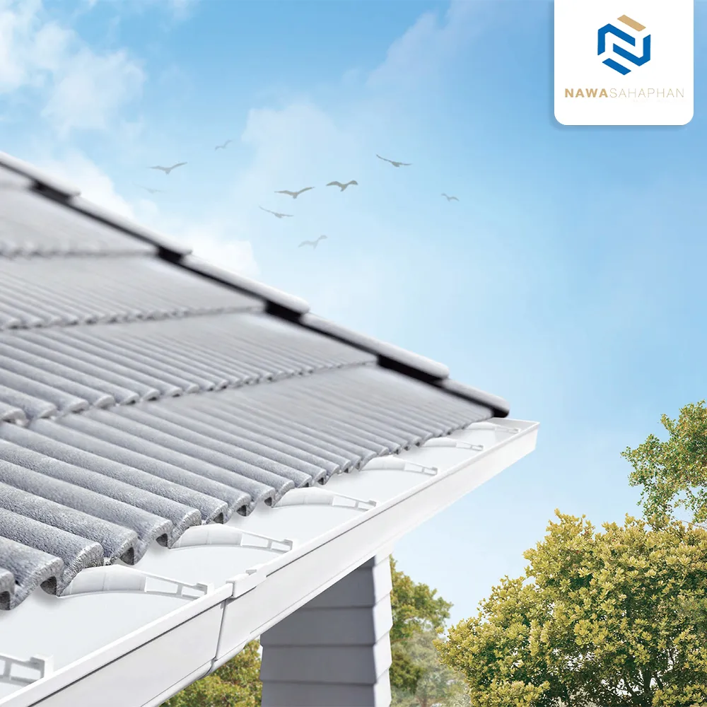 รางน้ำฝน ไวนิล SCG Deluxe 3ม. สีขาว