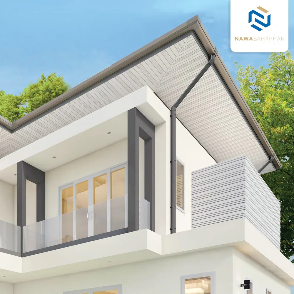 รางน้ำฝน ไวนิล SCG Smart 3ม. สีเทา